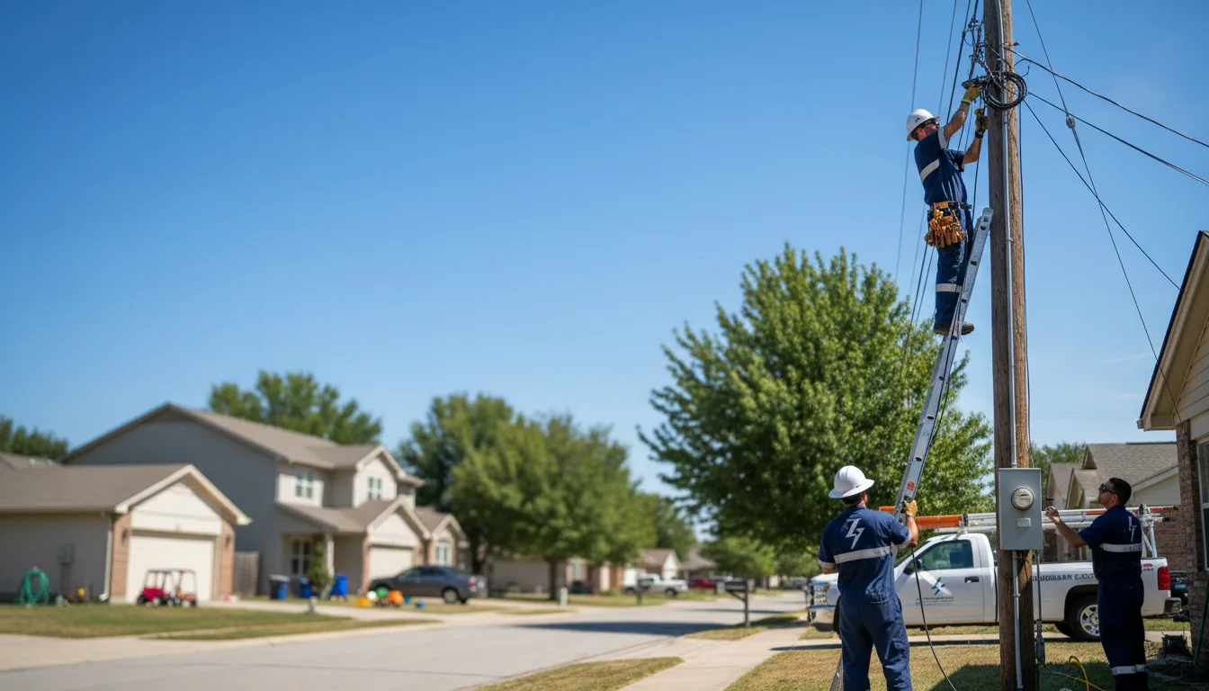 Residential electrician providing installation services in Tekamah, NE
